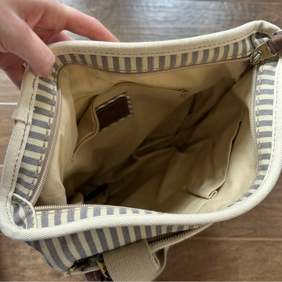 Fossil Striped Canvas Tote Bag - Picture 9 of 16